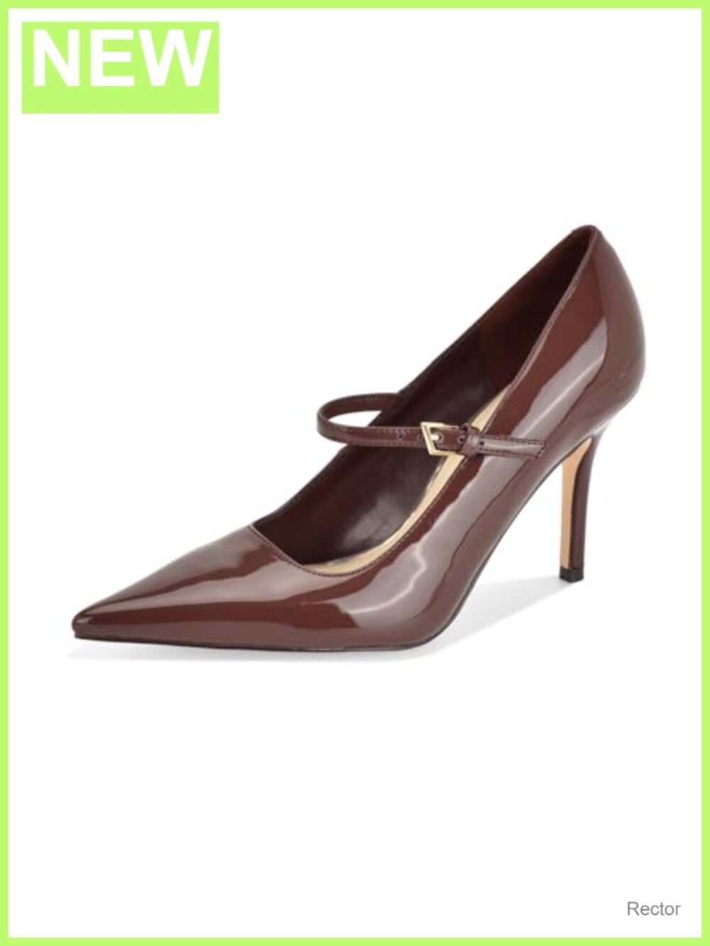 Nine West Gorjus Faux Patent Leather Pointy Toe Stiletto Heel Pumps